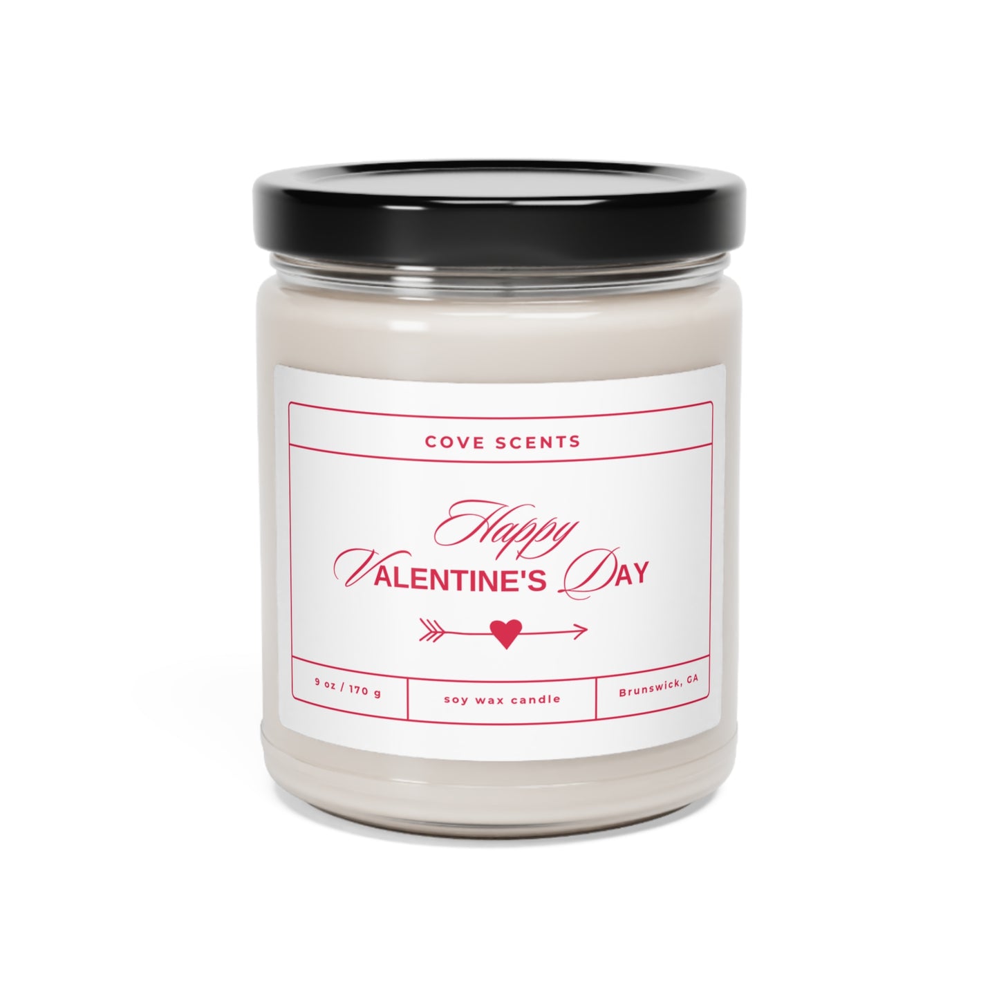 Happy Valentine's Day  Scented Soy Candle, 9oz