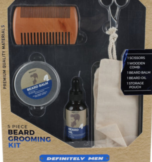 5 piece Beard Grooming Kit